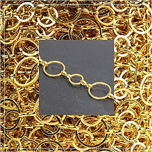 Chain-Gold plated - 7 (1 metre)